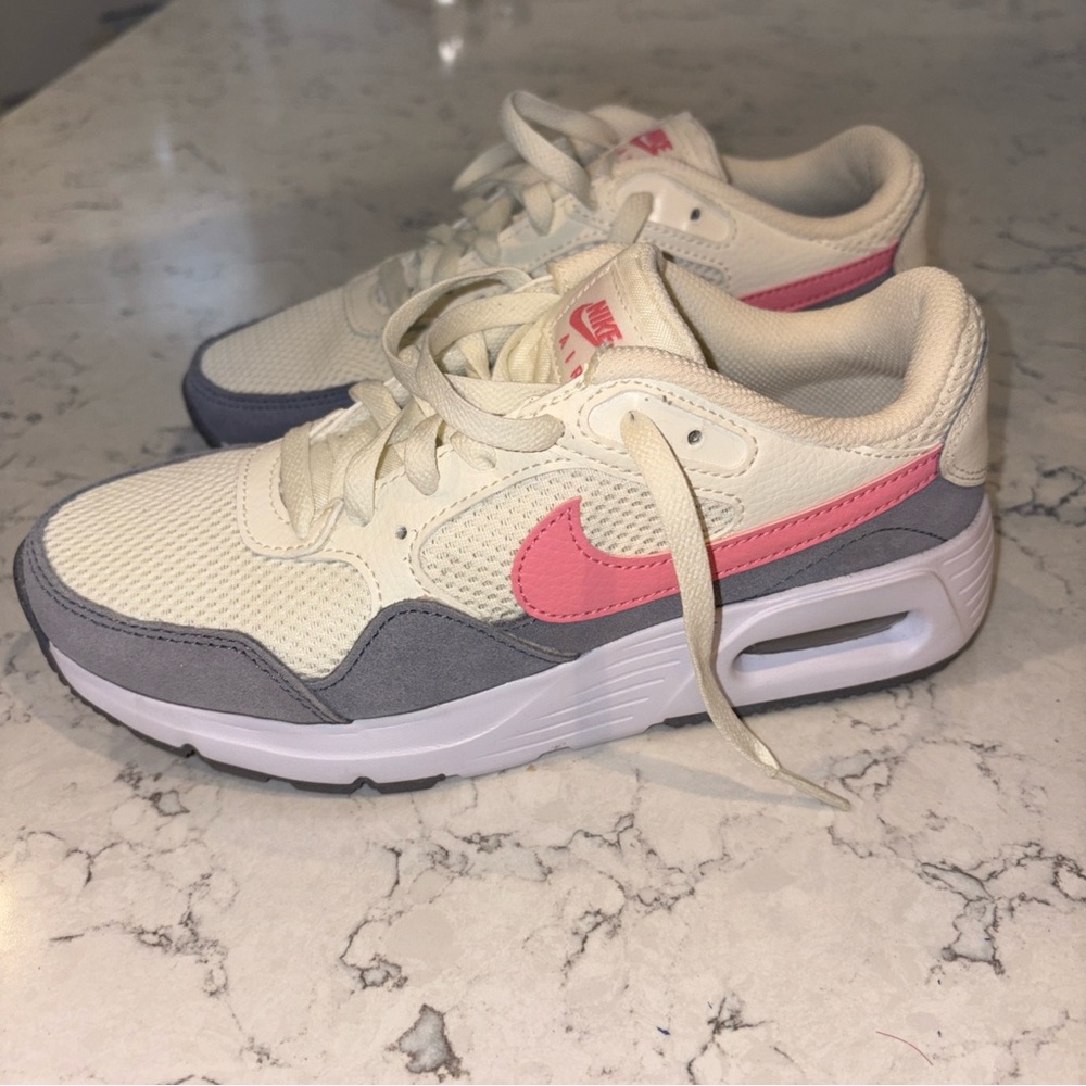 Nike Air Max Sail Coral Sneakers in Cream, Pink,‎ and Gray size 6